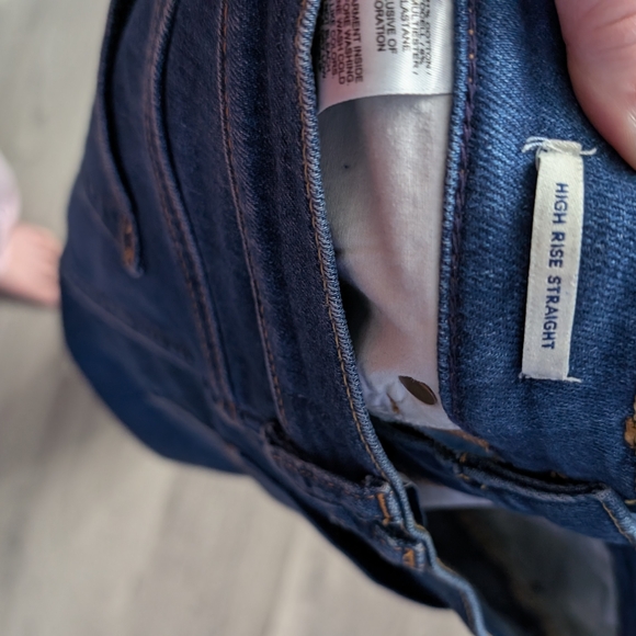 Vineyard Vines Deep Indigo Cropped Jeans High Rise Straight - Picture 3 of 3